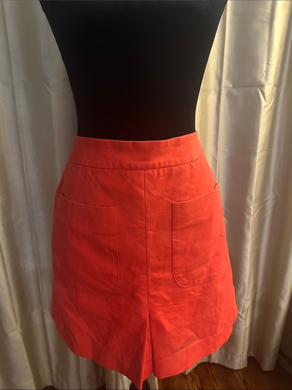 LOFT Coral Mini Skirt with Front Pockets